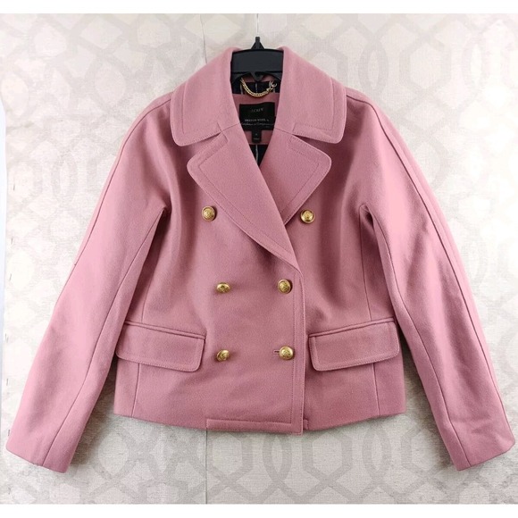 J. Crew Jackets & Blazers - JCrew Blazer Womens 0 Pink Melton Wool Sport Jacket